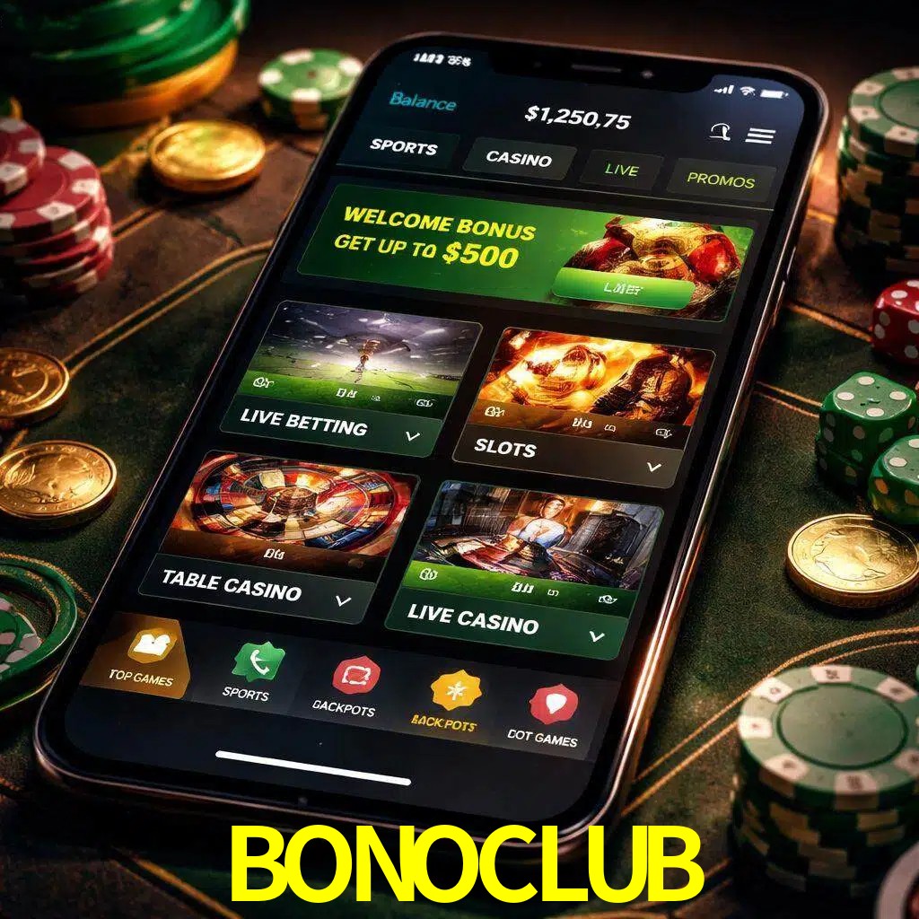 Diseño de juegos móviles BONOCLUB para usuarios en México